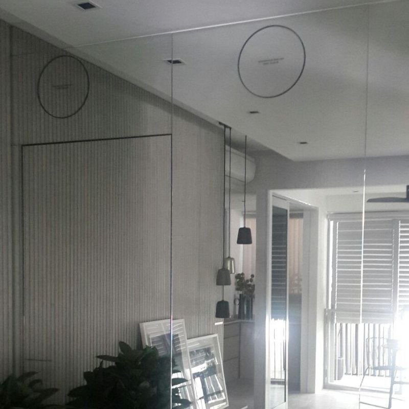 Interior glass partition image Interior glass partition image