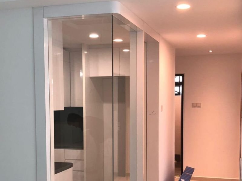 interior tempered glass partition